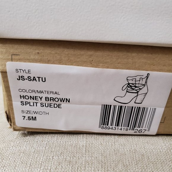 Jessica Simpson split suede ankle booties - Picture 6 of 6